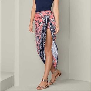 Print Wrap Skirt